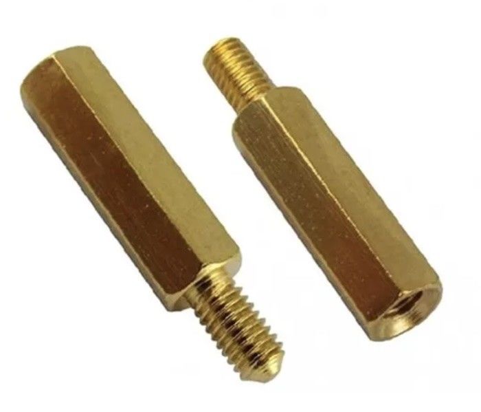 M3 X 8 + 6mm Hex Brass Standoff Screw para PCB Spacer ANSI Standard