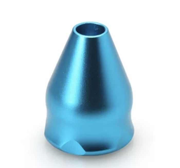 Alumínio 6061-T6 Peças viradas CNC cor anodizada para corpos de válvulas