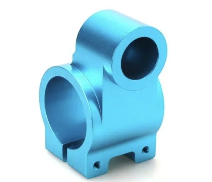 Alumínio 6061-T6 Peças viradas CNC cor anodizada para corpos de válvulas