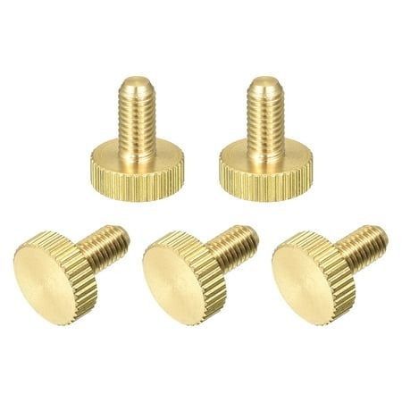 Parafusos de polegar, M5x10mm parafusos de latão plano, botões de aderência, botões de fixação para casa, eletrônica, máquina