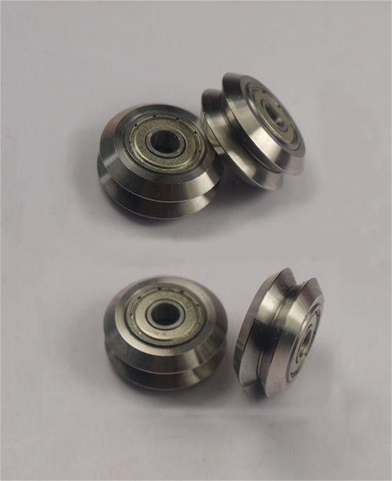 3D Printer Acessórios Peças de máquinas CNC Construções abertasAço inoxidável Metal Duplo V Roda-V Slot Alumínio LinearExtrusão