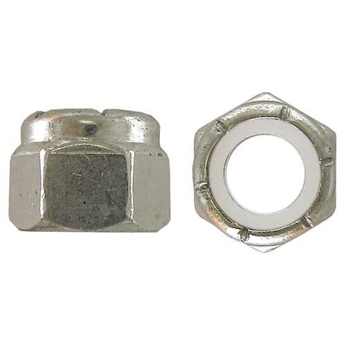 Precision Hex Head Lock Nuts - 7/8-in Dia - 9 Pitch - Zinc-Plated - inserção de nylon