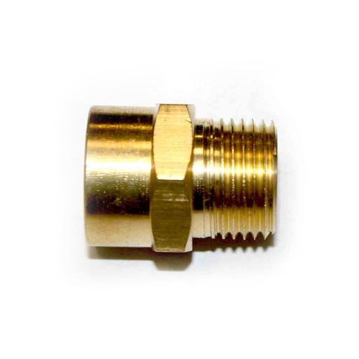 Adaptador hexadecimal de latão de precisão 3/8