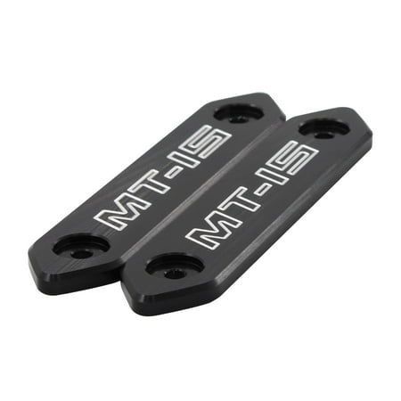 Acessórios externos decorativos de liga de alumínio CNC Mtkracing para MT-15 2018 Peças de motocicleta - Preto