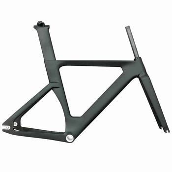 Quadro de pista de carbono completo personalizado BSA Single Speed Carbon Track Road Bike Frames 700c Quadro de bicicleta de engrenagem fixa rígida