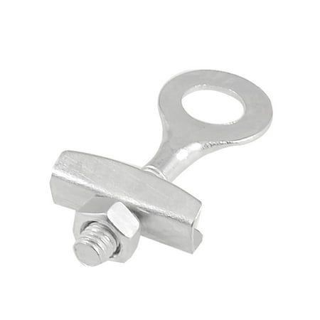 Silver Tone Metal Bike Bicicleta Peças sobressalentesChain Tug Tensioner 6mm Dia.Thread, Tamanho:5 x 2cm /2