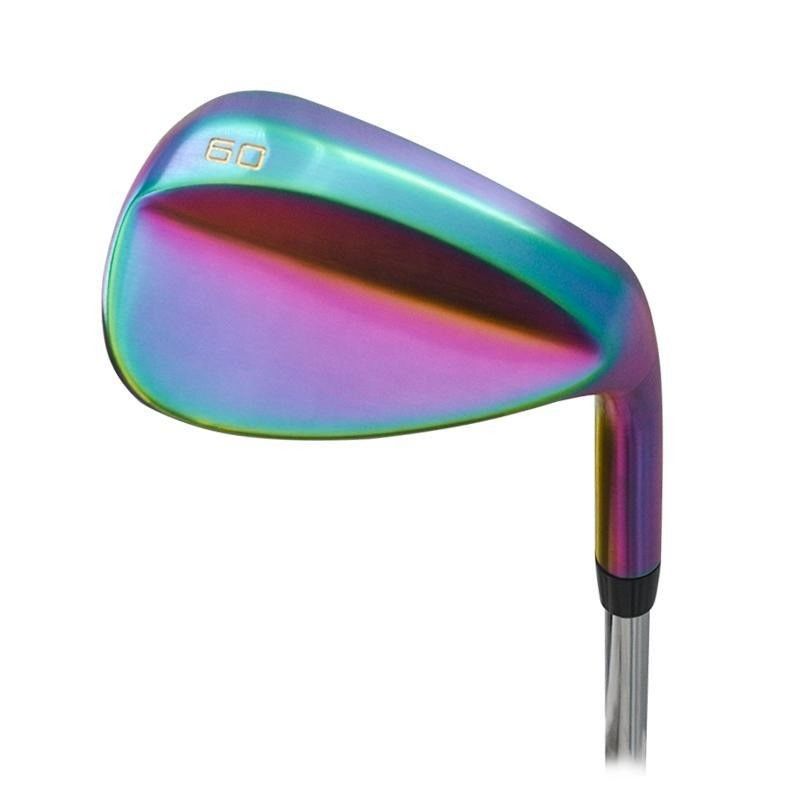 Custom Rainbow colorido CNC molhado Wedge Club de golfe de corrida, presente 35,5 polegadas