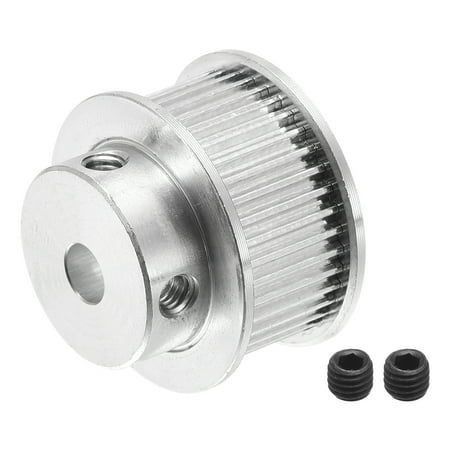 40 Dentes 5mm Borro TimingPulley roda síncrona Prata, para cintos de impressora 3D, Máquina CNC