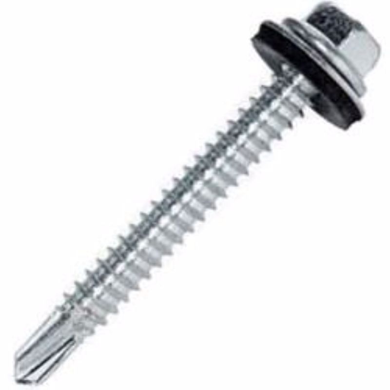 No. 14 Tamanhos X 3/4 In. L Hex Hex cabeça de chapa parafusos de metal 1 Lb