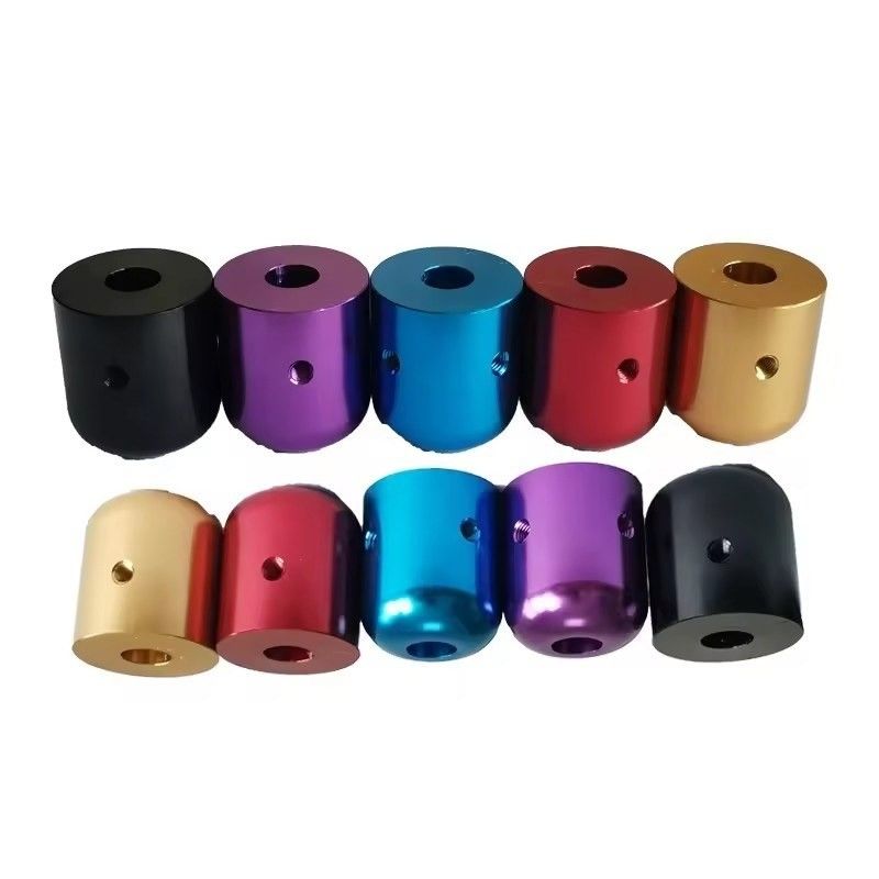 Peças de CNC personalizadas de alta precisão de alumínio peças de torneamento de alumínio anodizado colorido