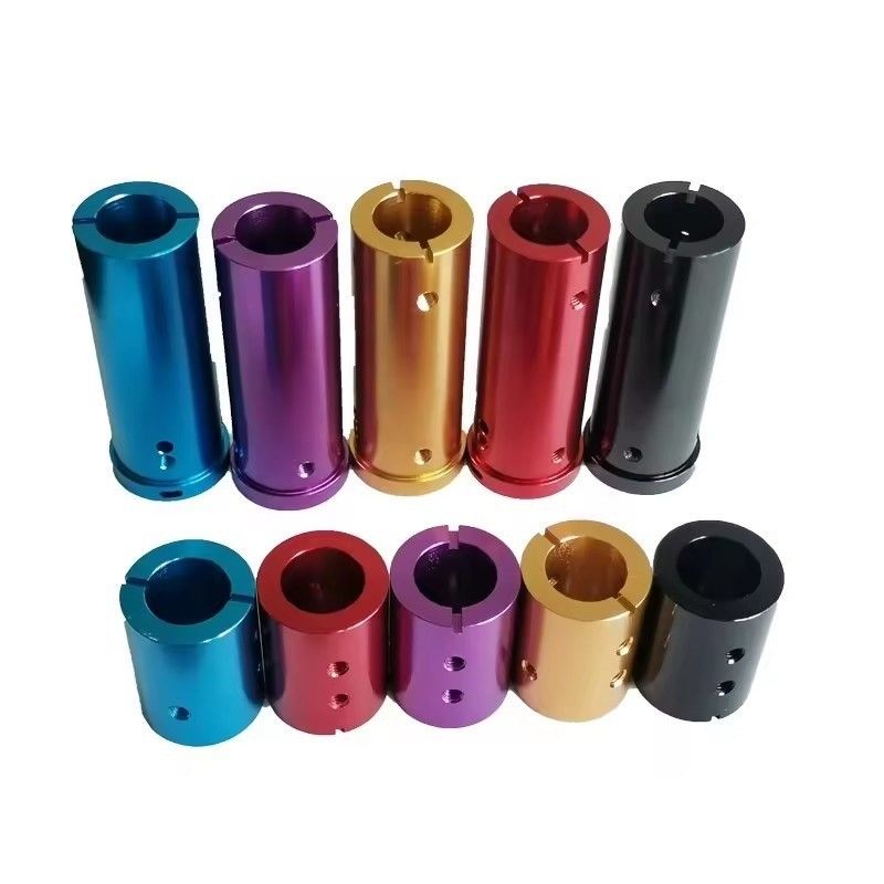 Peças de CNC personalizadas de alta precisão de alumínio peças de torneamento de alumínio anodizado colorido
