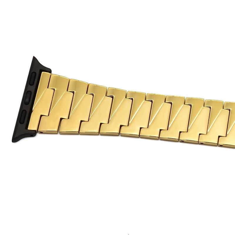 Fábrica Varejo Preço de Relógio Banda Moda Ouro 304 Aço Inoxidável Banda de Maçã com Fivela de Primavera