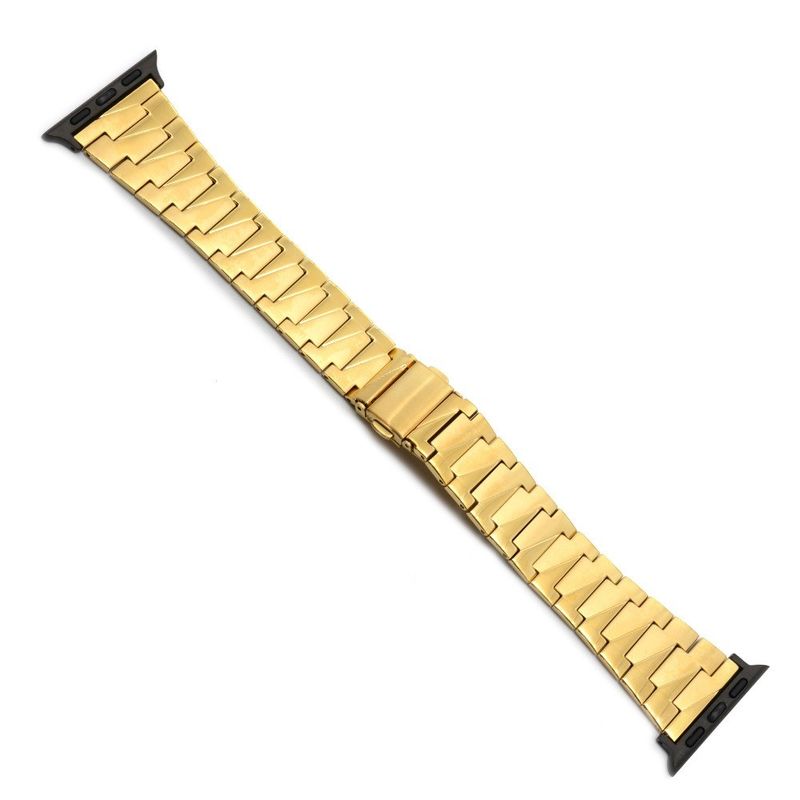 Fábrica Varejo Preço de Relógio Banda Moda Ouro 304 Aço Inoxidável Banda de Maçã com Fivela de Primavera