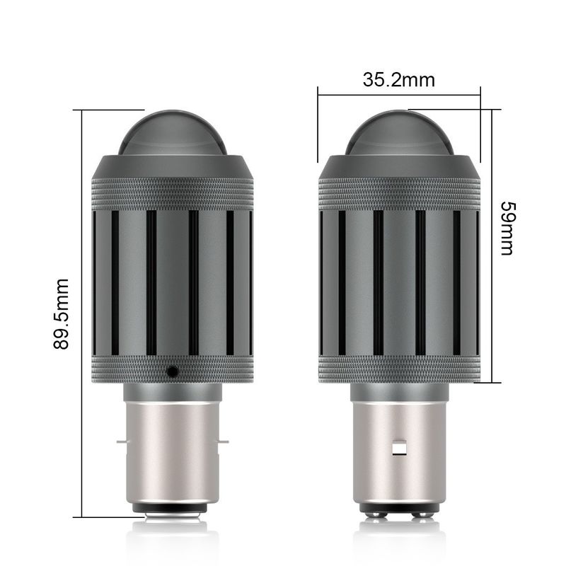 G-View Lâmpada de cabeça de motocicleta lâmpada 12-24V/ lâmpadas LED Super Branco Brilhante Lâmpada de cabeça de motocicleta Acessórios de scooter