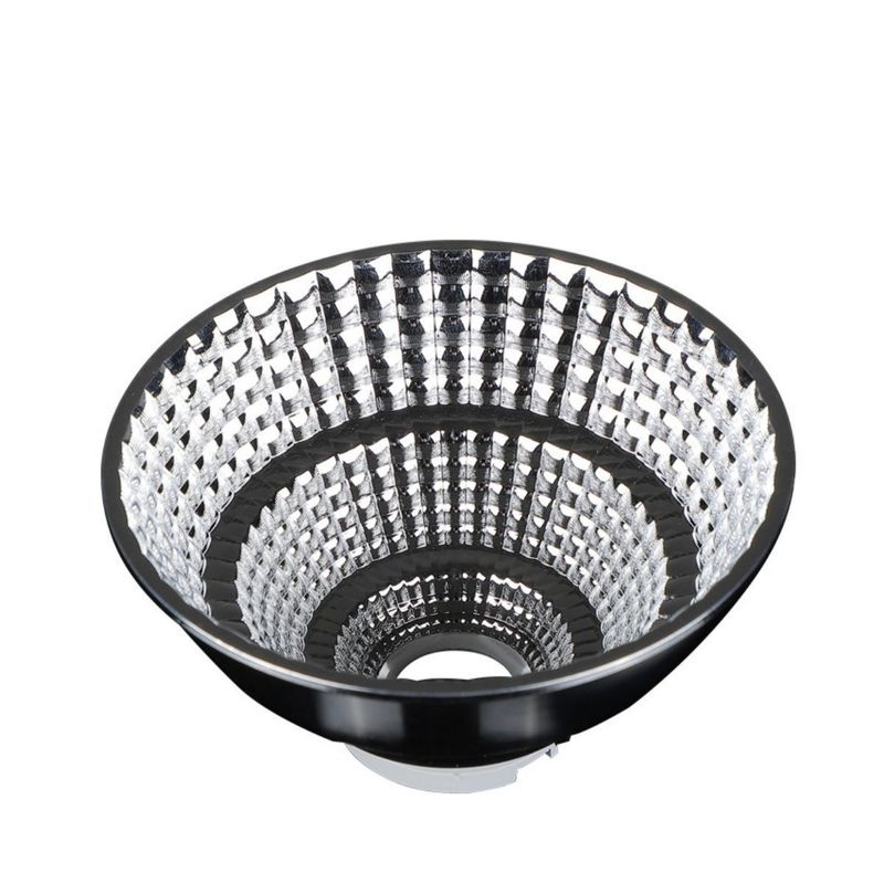 Máquina de CNC de alta qualidade de alumínio refletor personalizado Copo de lâmpada para lâmpada de tocha LED Spot Light Reflector