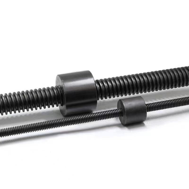 Alumínio latão aço preto parafuso de chumbo CNC torno trapezoidal cajado eixo máquina de costura máquina de costura uso de equipamentos médicos