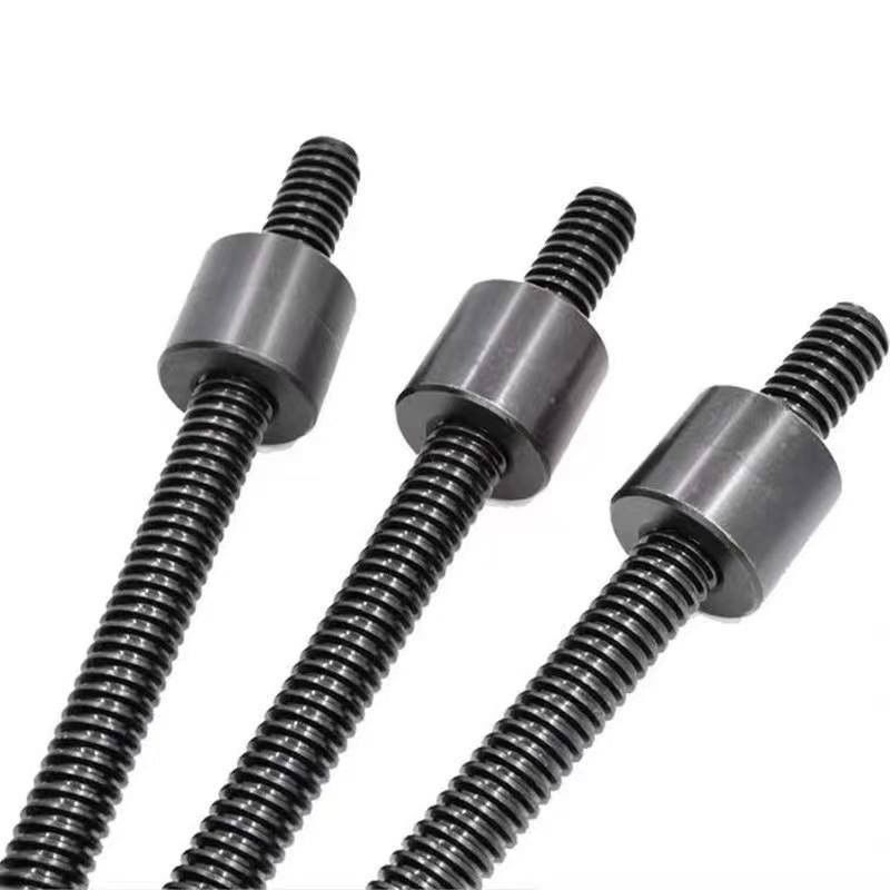 Alumínio latão aço preto parafuso de chumbo CNC torno trapezoidal cajado eixo máquina de costura máquina de costura uso de equipamentos médicos