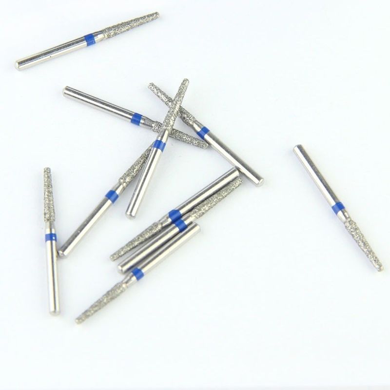 Medium Grit Taper Round Edge Fg High Speed Ce ISO Certified Dental Diamond Bur Instrumentos Dentários