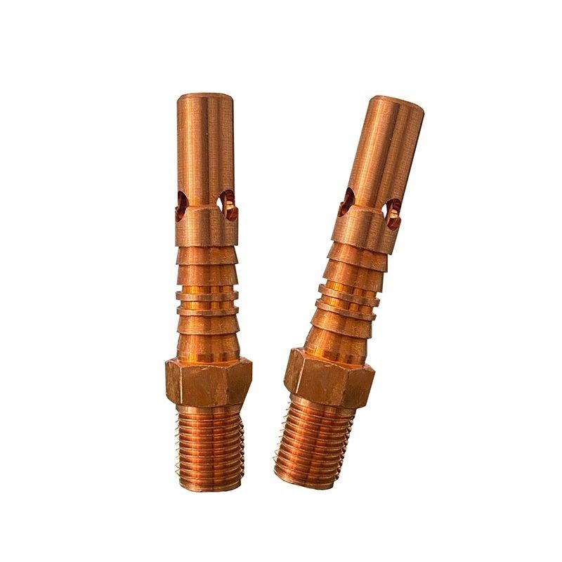 China Fabricação de Alta Força CNC Custom Lathe Machining Parts Precision Copper Slim Shaft Medical Device Parts Red Copper