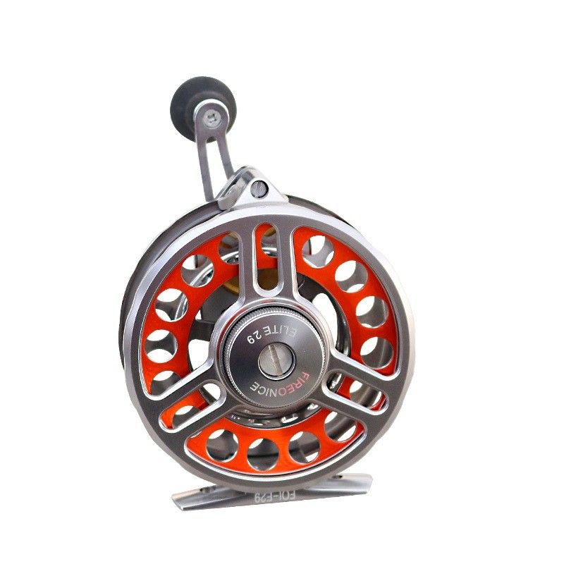 Reboques de pesca de material de alumínio por grosso personalizados Reboques de pesca de mosca Relação de engrenagem de reboque de pesca 2.7: 1