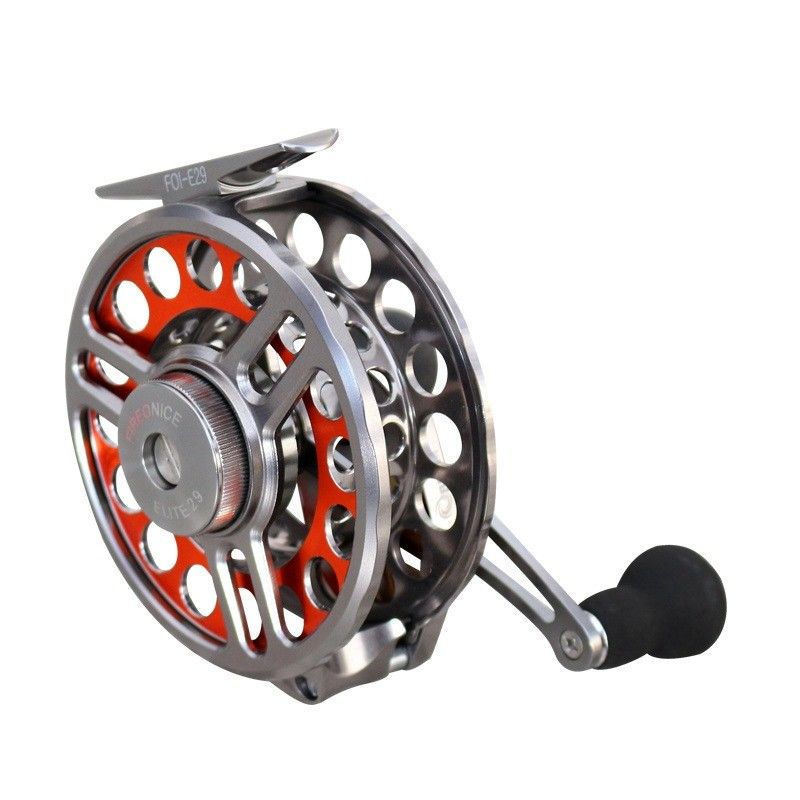 Reboques de pesca de material de alumínio por grosso personalizados Reboques de pesca de mosca Relação de engrenagem de reboque de pesca 2.7: 1